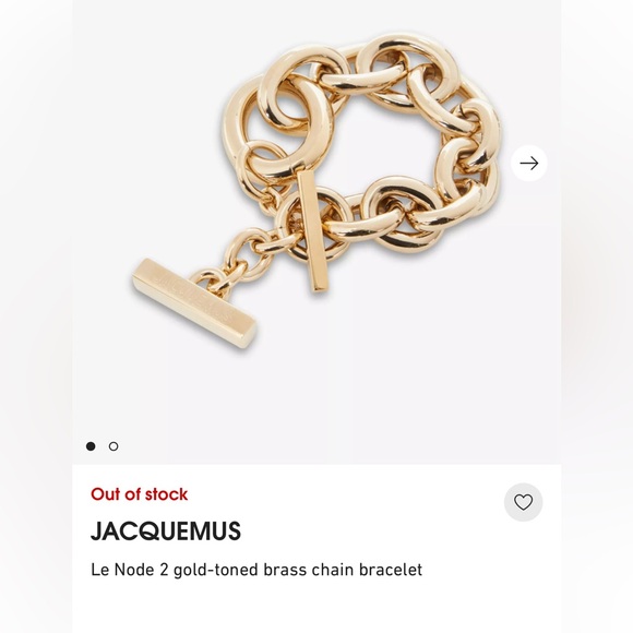 Jacquemus Jewelry - Jacquemus Chunky Gold Bracelet